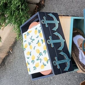 COPY - Wooden ⚓⚓⚓ anchors handcrafted Decor Crate